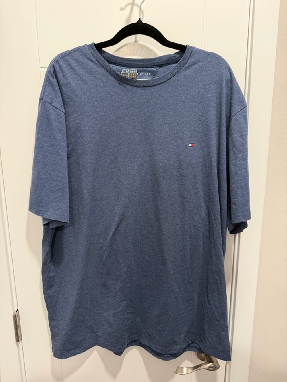 Tommy Hilfiger Short-Sleeve Crewneck Tee - Denim Blue
